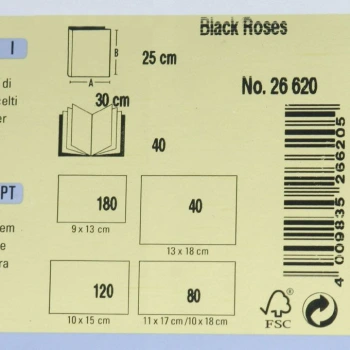 Album Goldbuch Black Roses Mały (tradycyjny 40 czarnych stron)