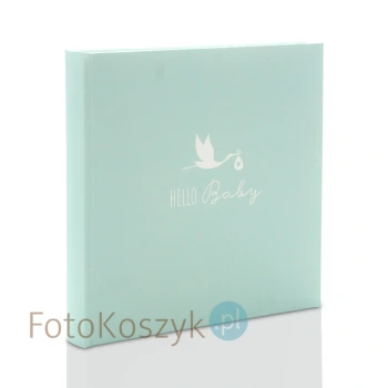 Album dziecięcy na zdjęcia wklejane Goldbuch bocian niebieski (tradycyjny 60 białych stron)