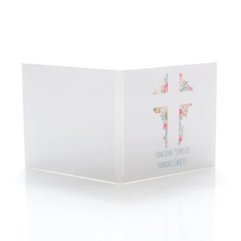 Etui małe TS komunia krzyż (na 2 płyty CD/DVD)