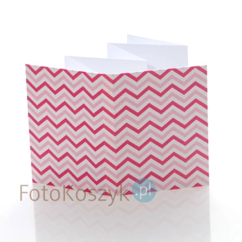 Albumik harmonijka Chevron na 10 zdjęć 13x18 z płytą DVD