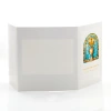Mini-Album TS Na Chrzest witraż - zestaw: 2 zdjęcia 15x21 + zakładka na CD
