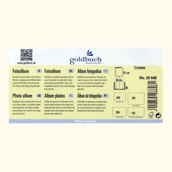 Album Goldbuch Chromo XXL Krem 1w (tradycyjny 40 czarnych stron)