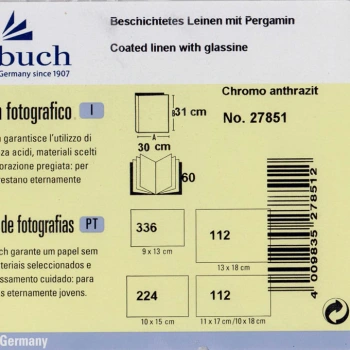 Album Goldbuch Chromo Antracyt (tradycyjny 100 czarnych stron)