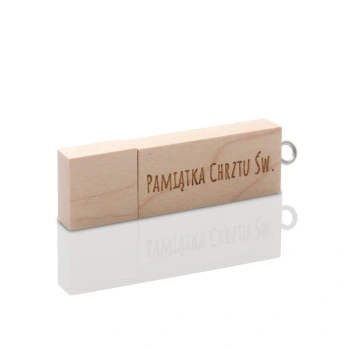 Drewniany pendrive Pamiątka Chrztu (8GB)