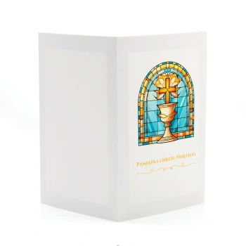 Mini-Album TS Na Chrzest witraż na dwa zdjęcia 15x21