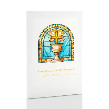 Mini-Album TS Na Chrzest witraż na dwa zdjęcia 15x21