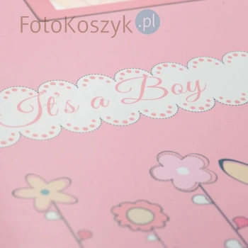 Dziecięcy album na zdjęcia Bambini różowy XL (tradycyjny 60 kremowych stron)