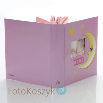 Dziecięcy album na zdjęcia Moony R XL (tradycyjny 100 różowych stron)