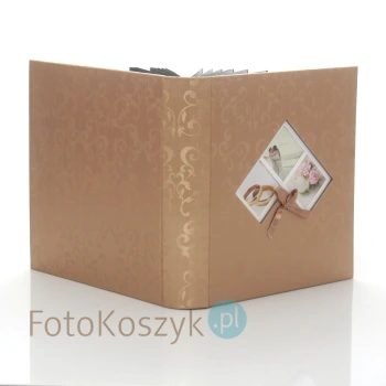 Album ślubny na zdjęcia wklejane Soul ciemny XL (tradycyjny 100 czarnych stron)
