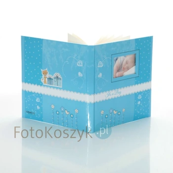 Dziecięcy album na zdjęcia Bambini mały niebieski (tradycyjny 20 kremowych stron)