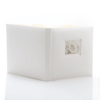 Album wklejany Love white kwadratowy (tradycyjny 20 czarnych stron)