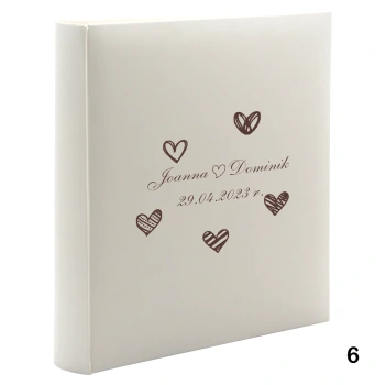 Album ślubny, wsuwany, 500 zdjęć 10x15, personalizowany, 12 wzorów do wyboru