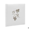 Album ślubny wklejany 30 kremowych stron, personalizowany, 12 wzorów do wyboru