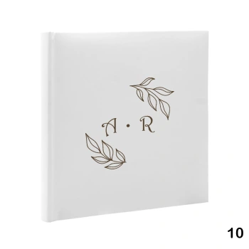 Album ślubny wklejany 30 kremowych stron, personalizowany, 12 wzorów do wyboru