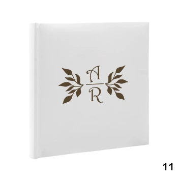 Album ślubny wklejany 30 kremowych stron, personalizowany, 12 wzorów do wyboru