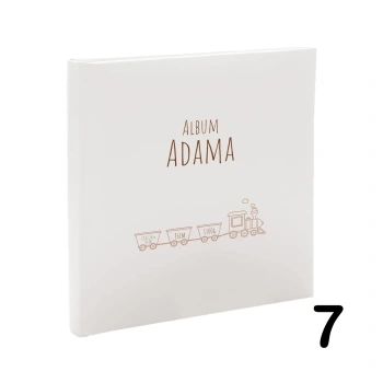 Album dziecięcy na chrzest, urodziny, metryczka do wyboru, wklejany, 30 kremowych stron, personalizowany, 12 wzorów