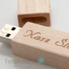 Pendrive Nasz Ślub MG-USB 2.0 jasne drewno (4GB)