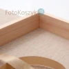 Pudełko na zdjęcia 15x23 i pendrive (płótno+drewno, do 100 zdjęć)