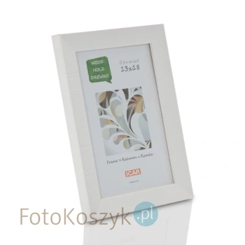 Ramka drewniana biała DRI (na zdjęcie 13x18cm)