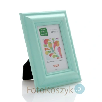 Ramka drewniana miętowa DRZG (na zdjęcie 10x15 cm)