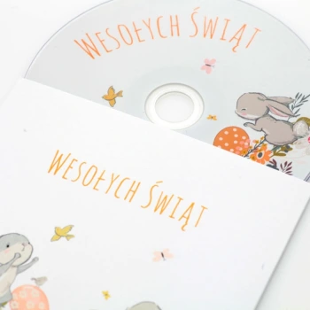 Obwoluta TS zajączki wielkanocne (na płytę CD/DVD)