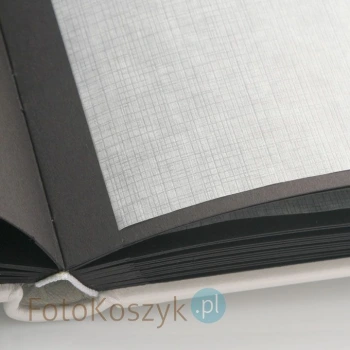 Album introligatorski ER Hand biel mat' XXL (tradycyjny, 20 czarnych stron)