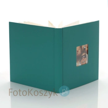 Album na zdjęcia wklejane Fun mały kwadrat Petrol (40 kremowych stron)