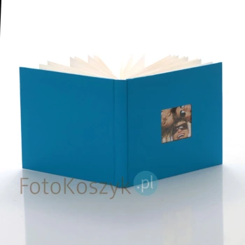 Album Fun mały kwadrat niebieski (tradycyjny 40 kremowych stron)