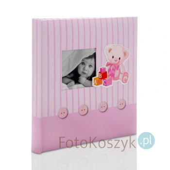 Album wklejany Baby's Memories róż (tradycyjny 60 białych stron)