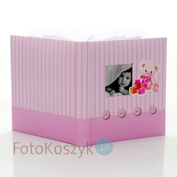 Album wklejany Baby's Memories róż (tradycyjny 60 białych stron)