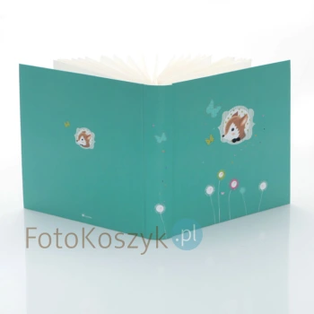 Album dziecięcy Panodia Foxy Blue (tradycyjny 60 kremowych stron)