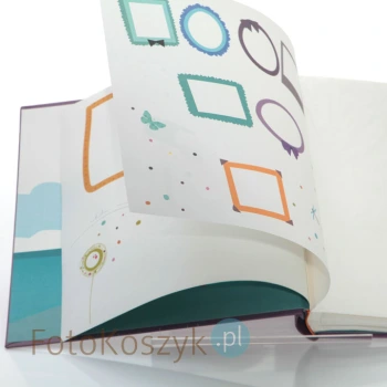 Album dziecięcy Panodia Foxy Purple (tradycyjny 60 kremowych stron)