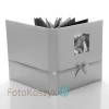 Album Gedeon Orient Srebrny XL (tradycyjny 60 czarnych stron)