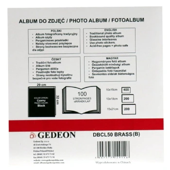 Album Brass C XL (tradycyjny 100 czarnych stron)