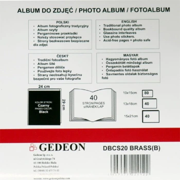 Album Brass C (tradycyjny 40 czarnych stron)