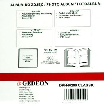 Album Gedeon Classic Brąz K (200 zdjęć 10x15)