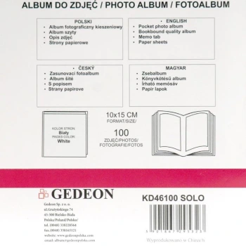 Album Gedeon Solo 1UP (100 zdjęć 10x15cm)