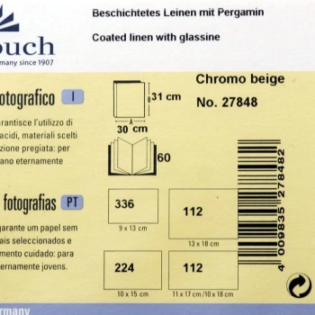Album Goldbuch Chromo Beż 1w (tradycyjny 60 czarnych stron)