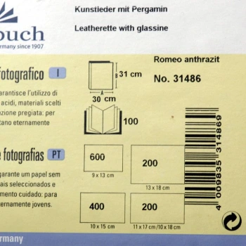 Album Goldbuch Romeo Antracyt (tradycyjny 100 czarnych stron)