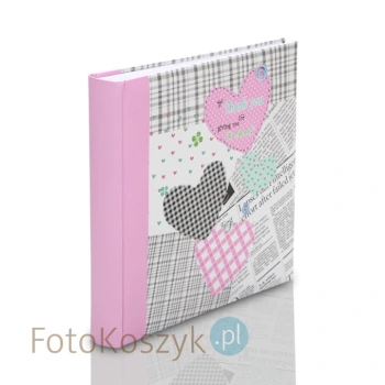 Album Happy News jasno-różowy (tradycyjny 100 białych stron)