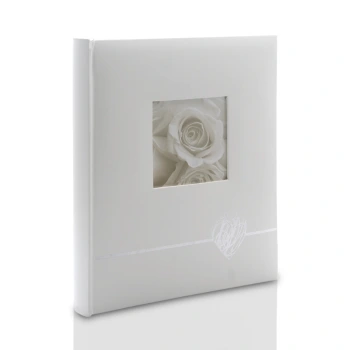 Album wklejany Heart silver (tradycyjny 40 czarnych stron)