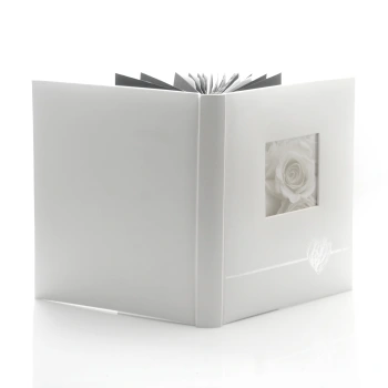 Album wklejany Heart silver (tradycyjny 40 czarnych stron)