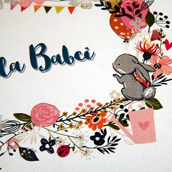 Album TS Leporello 15x23 dla Babci wianek (5 białych kart)