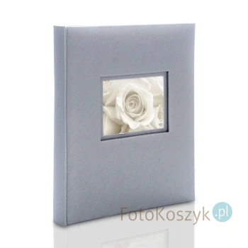 Album ślubny wklejany Gedeon Love silver (tradycyjny 40 czarnych stron)