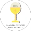 Duża naklejka kielich komunia (4 szt.)