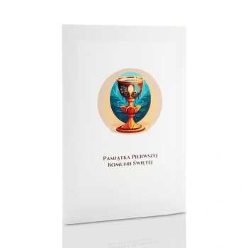 Mini-Album komunijny nowy kielich TS na dwa zdjęcia 15x21