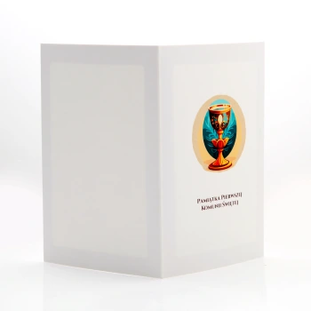 Mini-Album komunijny nowy kielich TS na dwa zdjęcia 15x21