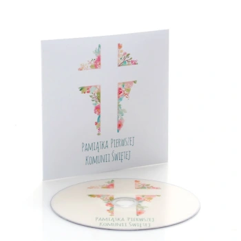Obwoluta TS komunia Krzyż (na płytę CD/DVD)