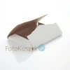 Teczka Kraft na zdjęcia 15x21 (biało-brązowa) plus rzepy