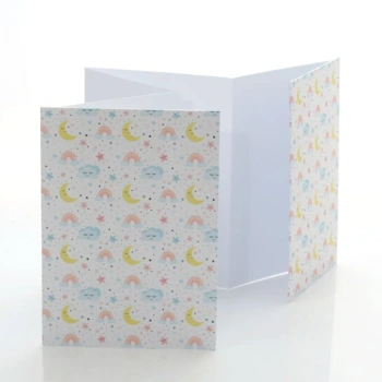 Album TS Leporello 15x21 księżyc (5 białych kart)